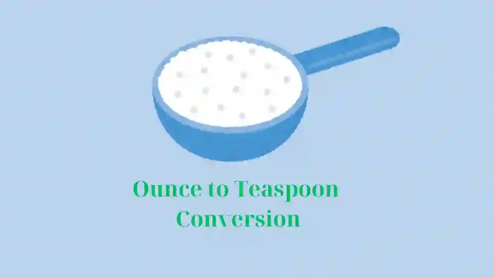 Ounces in a Teaspoon